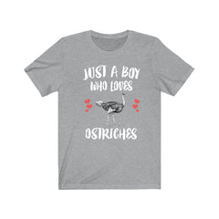Just A Boy Who Loves Ostriches Shirt - ostrich print design