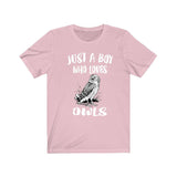 Just A Boy Who Loves Owls Birds Shirt, Owl Lover Shirt, Birding Shirt, Owl Lover Gift, Animal Adult Kids T-Shirt Image 4