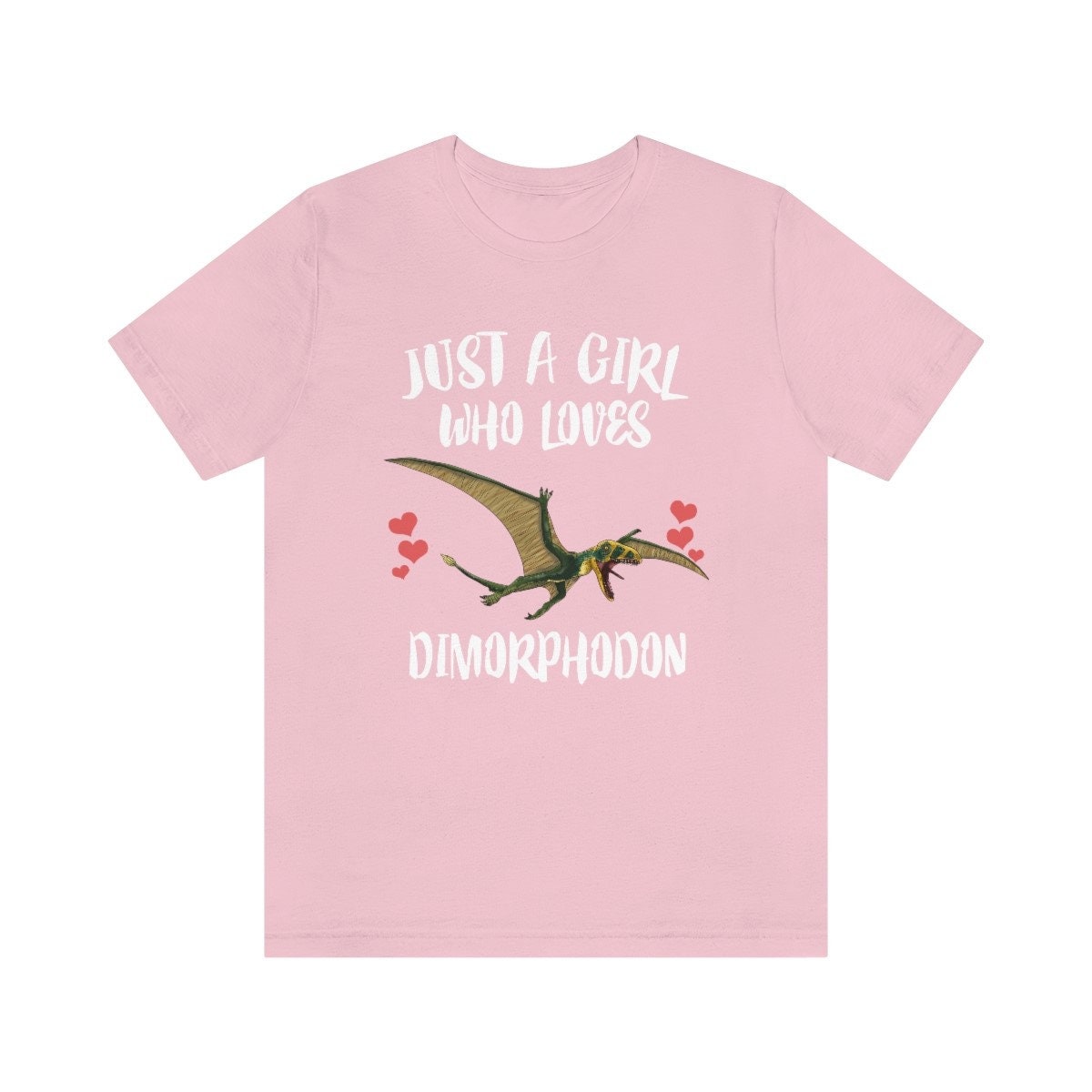 Just A Girl Who Loves Dimorphodon Pterosaur Shirt, Dimorphodon Lover Shirt, Dinosaur Lover Gift, Animal Adult Toddler Kids T-Shirt Image 4