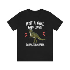 Just A Girl Who Loves Parasaurolophus Shirt - Parasaurolophus print design