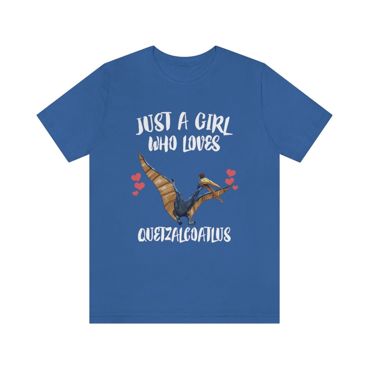 Just A Girl Who Loves Quetzalcoatlus Shirt, Quetzalcoatlus Lover Shirt, Dinosaur Lover Gift, Pterosaur Animal Adult Toddler Kids T-Shirt Image 2