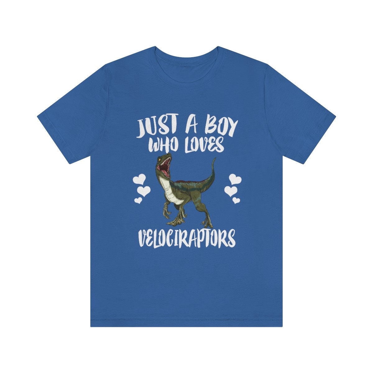 Just A Boy Who Loves Velociraptors Dinosaur Shirt, Velociraptor Lover Shirt, Dinosaur Shirt, Velociraptor Lover, Animal Adult Kids Shirt Image 3