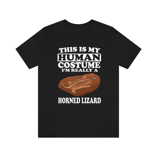 This Is My Human Costume I'm Really A Horned Lizard Shirt - horned lizard print design
