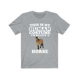 This Is My Human Costume I'm Really A Horse Shirt, Horse Lover Shirt, Horse Shirt, Horse Funny Gift, Animal Shirt Image 3