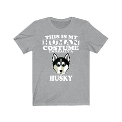 This is my human costume I am really a husky sled dog tee