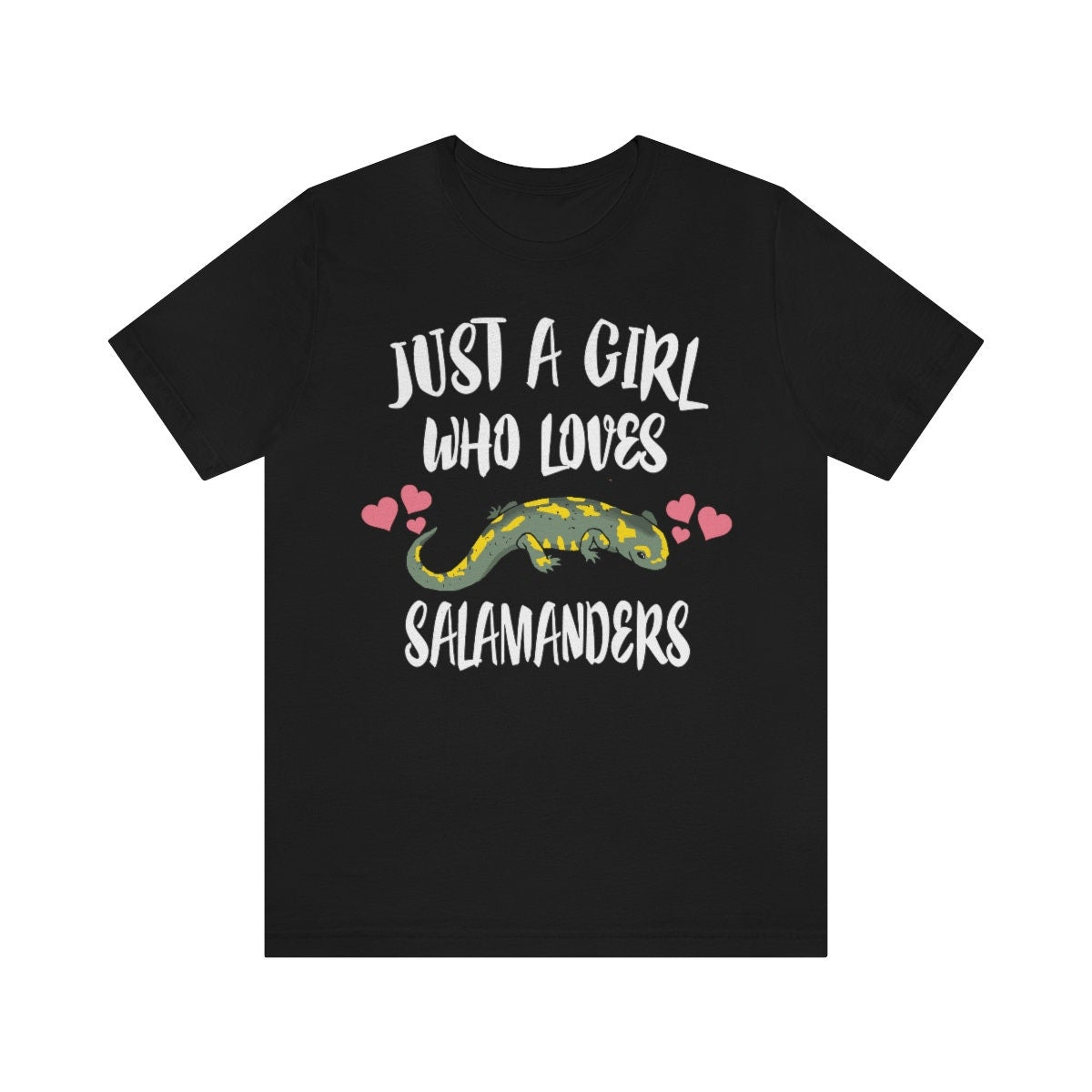 Just A Girl Who Loves Salamanders Shirt, Salamander Lover Shirt, Lizard Shirt, Animal Lover Shirt, Adult Toddler Infant Kids Gift T-Shirt Image 1