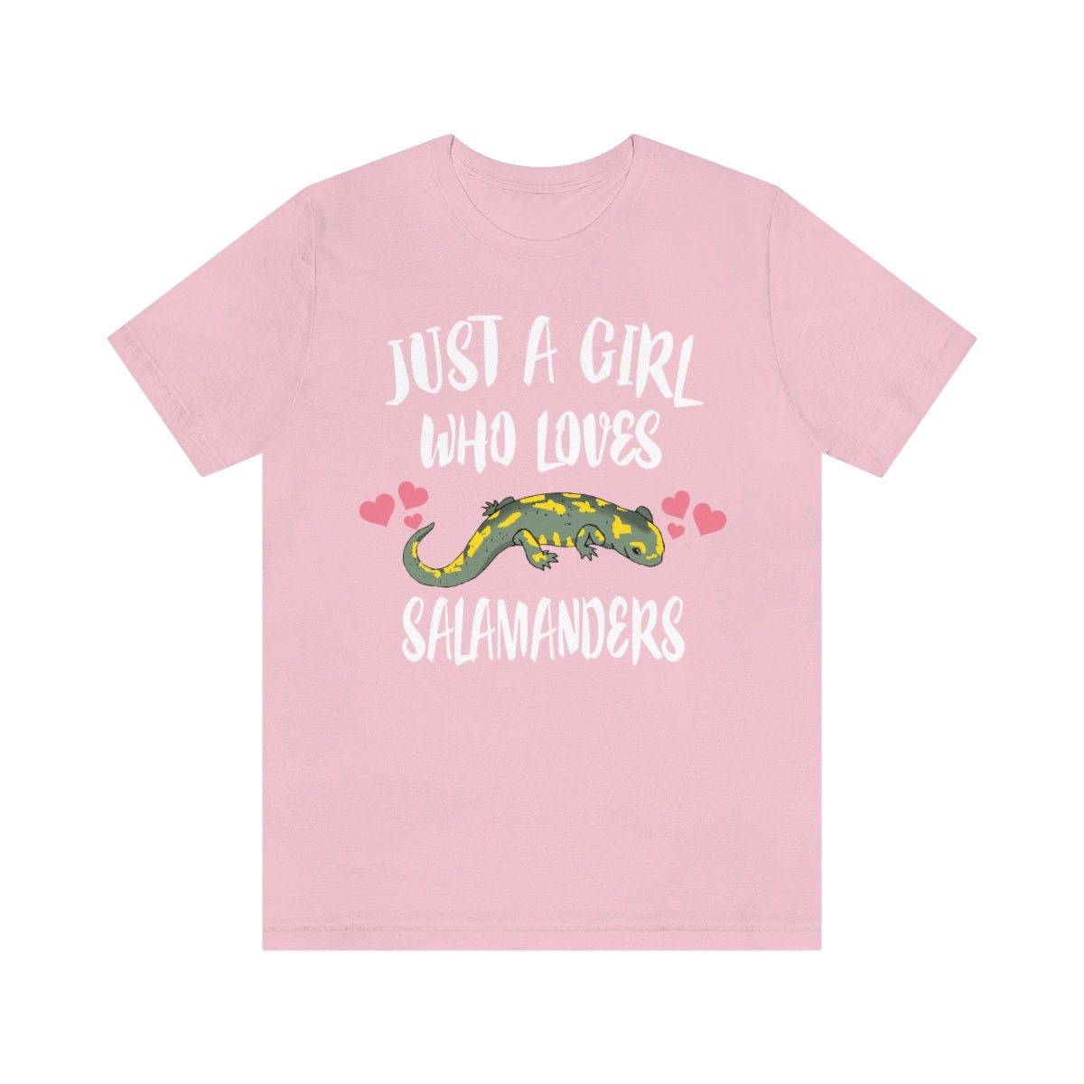 Just A Girl Who Loves Salamanders Shirt, Salamander Lover Shirt, Lizard Shirt, Animal Lover Shirt, Adult Toddler Infant Kids Gift T-Shirt Image 3