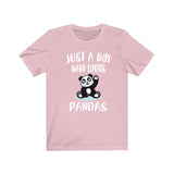 Just A Boy Who Loves Pandas Shirt, Panda Lover Shirt, Panda Shirt, Panda Gift, Animal Adult Kids T-Shirt Image 4