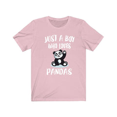 Just A Boy Who Loves Pandas Shirt - panda print design