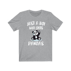 Just A Boy Who Loves Pandas Shirt - panda print design