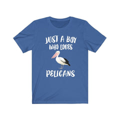 Just A Boy Who Loves Pelicans Shirt - pelican print design