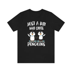 Just A Boy Who Loves Penguins Shirt - penguin print design