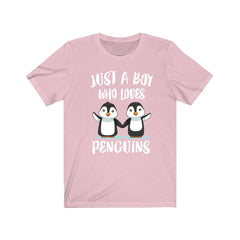 Just A Boy Who Loves Penguins Shirt - penguin print design