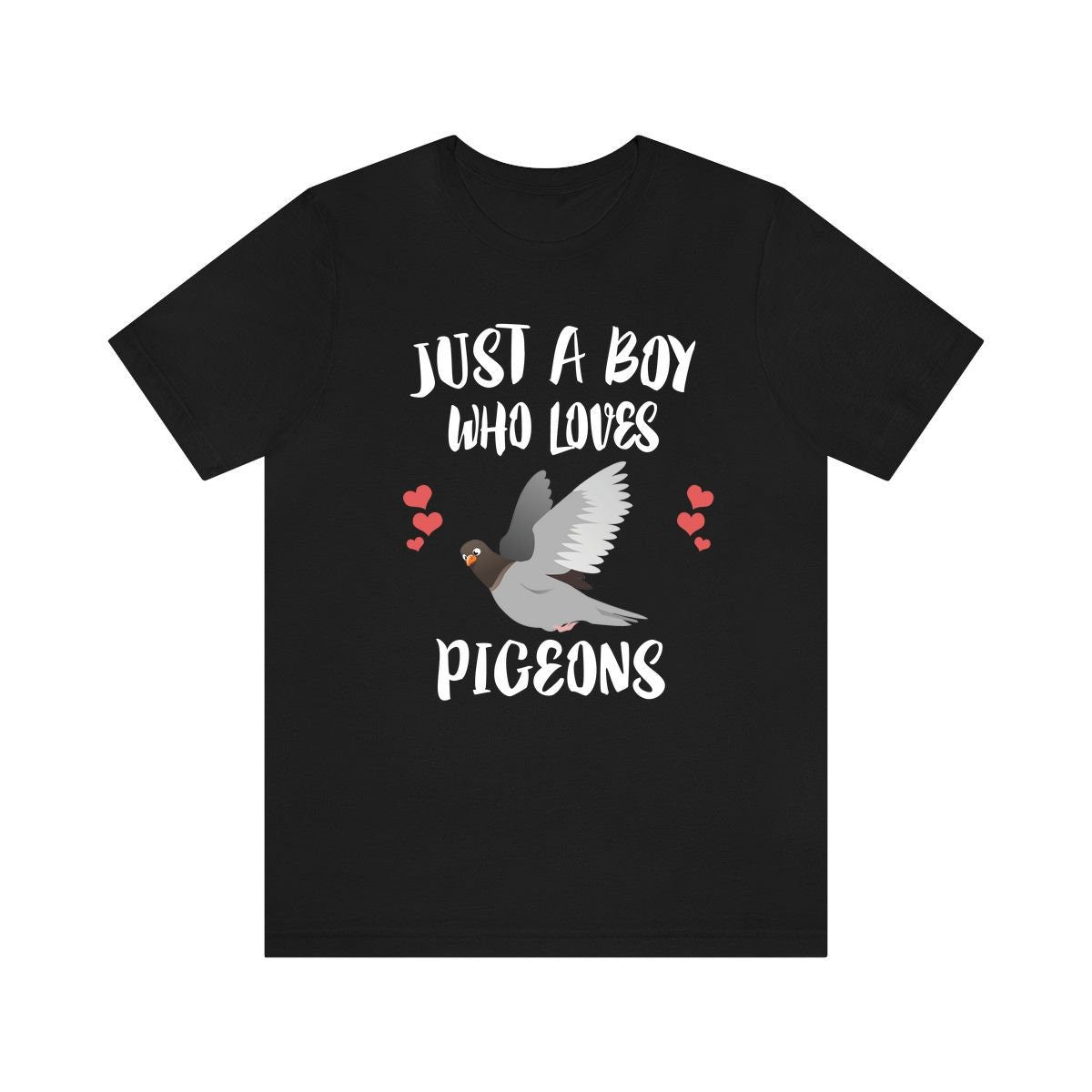 Just A Boy Who Loves Pigeons Shirt, Pigeon Lover Shirt, Birding Shirt, Pigeon Lover, Animal Adult Kids Shirt Image 1