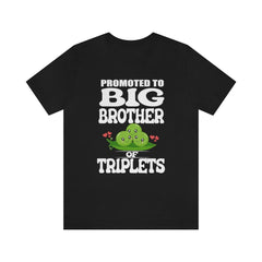 Promoted To Big Brother Of Triplets Shirt - big brother of triplets design