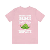 Promoted To Big Brother Of Triplets Shirt, Big Brother Of Triplets Gift, Big Brother Of Triplets T-Shirt Pregnancy Announcement Peas Shirt Image 4