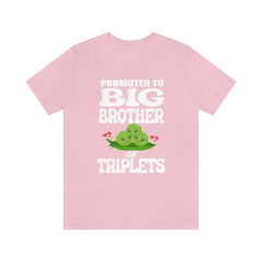 Promoted To Big Brother Of Triplets Shirt - big brother of triplets design