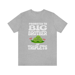 Promoted To Big Brother Of Triplets Shirt - big brother of triplets design