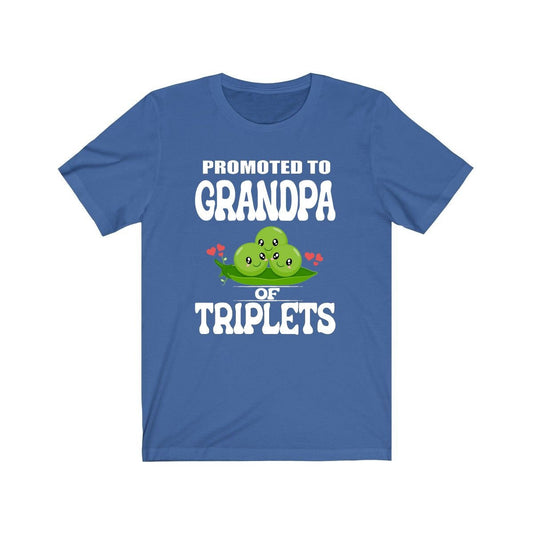 Promoted To Grandpa Of Triplets Shirt - grandpa of triplets design