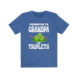 Promoted To Grandpa Of Triplets Shirt, Grandpa Of Triplets T-Shirt, Grandpa Of Triplets Gift Grandfather Gift T-Shirt Image 2