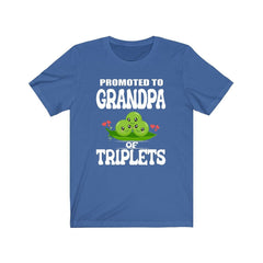 Promoted To Grandpa Of Triplets Shirt - grandpa of triplets design