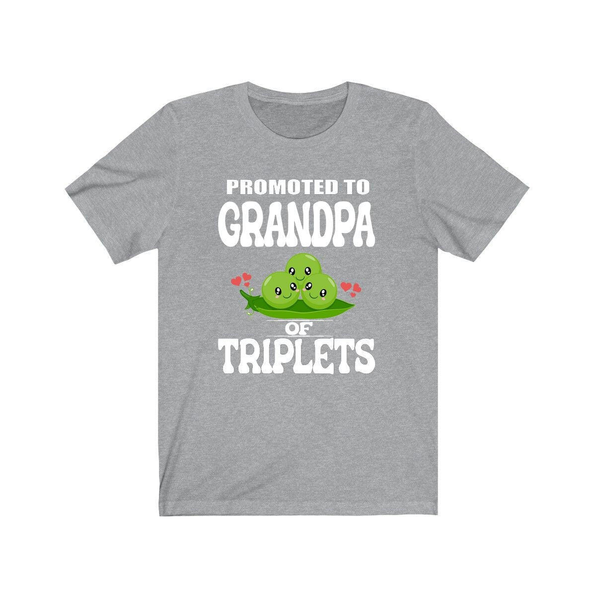 Promoted To Grandpa Of Triplets Shirt, Grandpa Of Triplets T-Shirt, Grandpa Of Triplets Gift Grandfather Gift T-Shirt Image 3