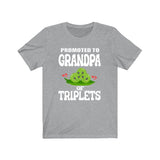 Promoted To Grandpa Of Triplets Shirt, Grandpa Of Triplets T-Shirt, Grandpa Of Triplets Gift Grandfather Gift T-Shirt Image 3