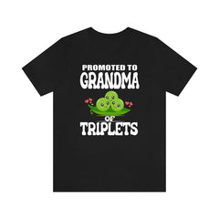 Promoted To Grandma Of Triplets Shirt - grandma of triplets design