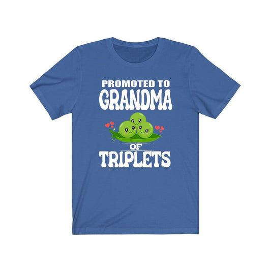 Promoted To Grandma Of Triplets Shirt - grandma of triplets design