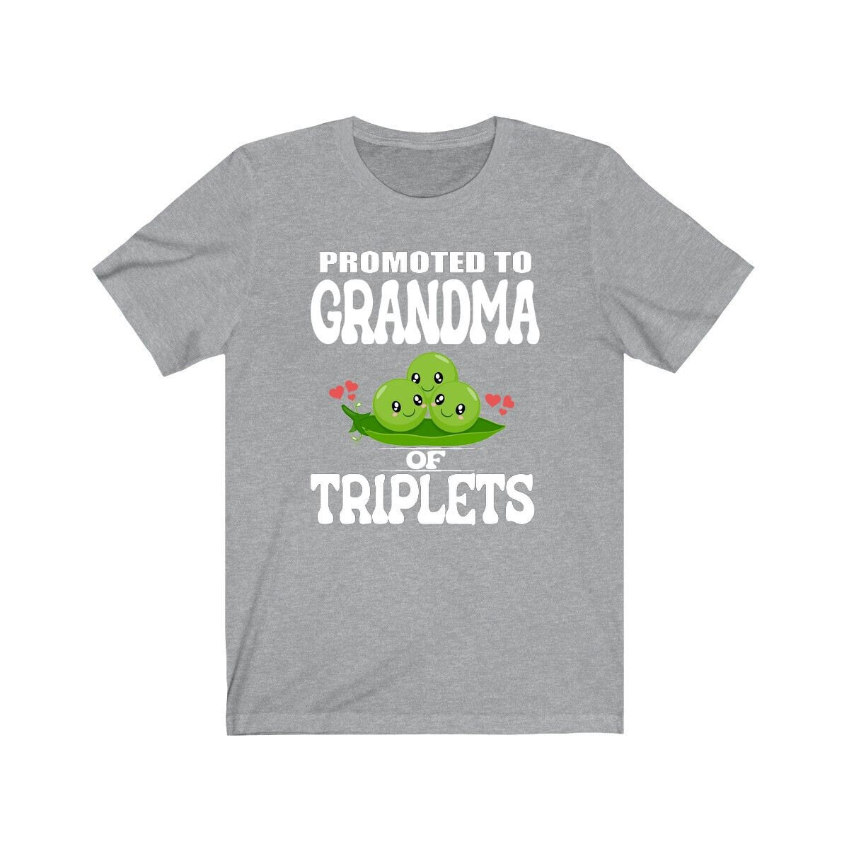 Promoted To Grandma Of Triplets Shirt, Grandma Of Triplets T-Shirt, Grandma Of Triplets Gift Grandmother T-Shirt Image 3