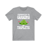 Promoted To Grandma Of Triplets Shirt, Grandma Of Triplets T-Shirt, Grandma Of Triplets Gift Grandmother T-Shirt Image 3