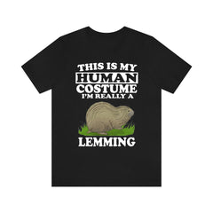 This Is My Human Costume I'm Really A Lemming Shirt - lemming print design