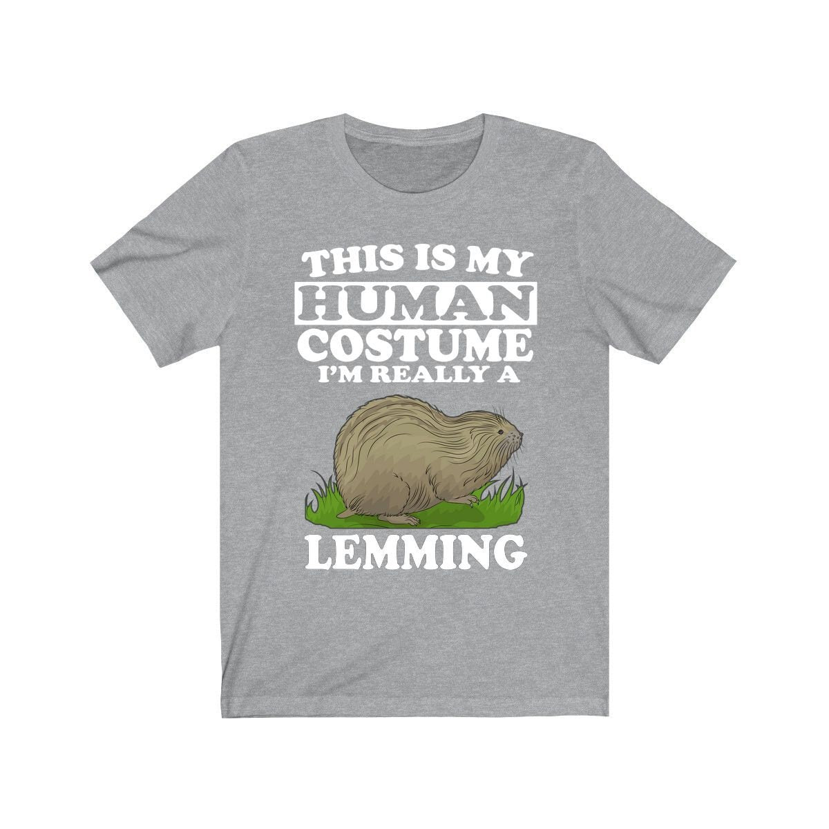This Is My Human Costume I'm Really A Lemming Shirt, Lemming Lover Shirt, Lemming Shirt, Lemming Funny Gift, Animal Shirt Image 3