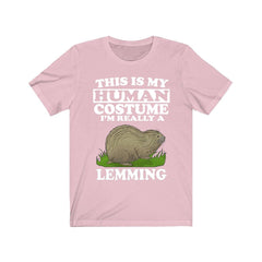 This Is My Human Costume I'm Really A Lemming Shirt - lemming print design