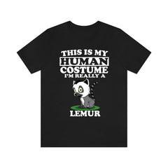 This Is My Human Costume I'm Really A Lemur Shirt - lemur print design