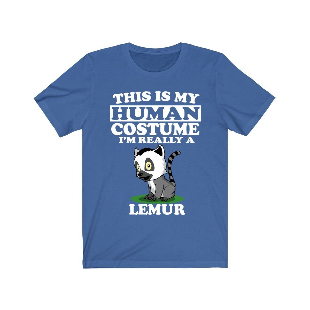 This Is My Human Costume I'm Really A Lemur Shirt, Lemur Lover Shirt, Lemur Shirt, Lemur Funny Gift, Animal Adult Kids Shirt Image 3