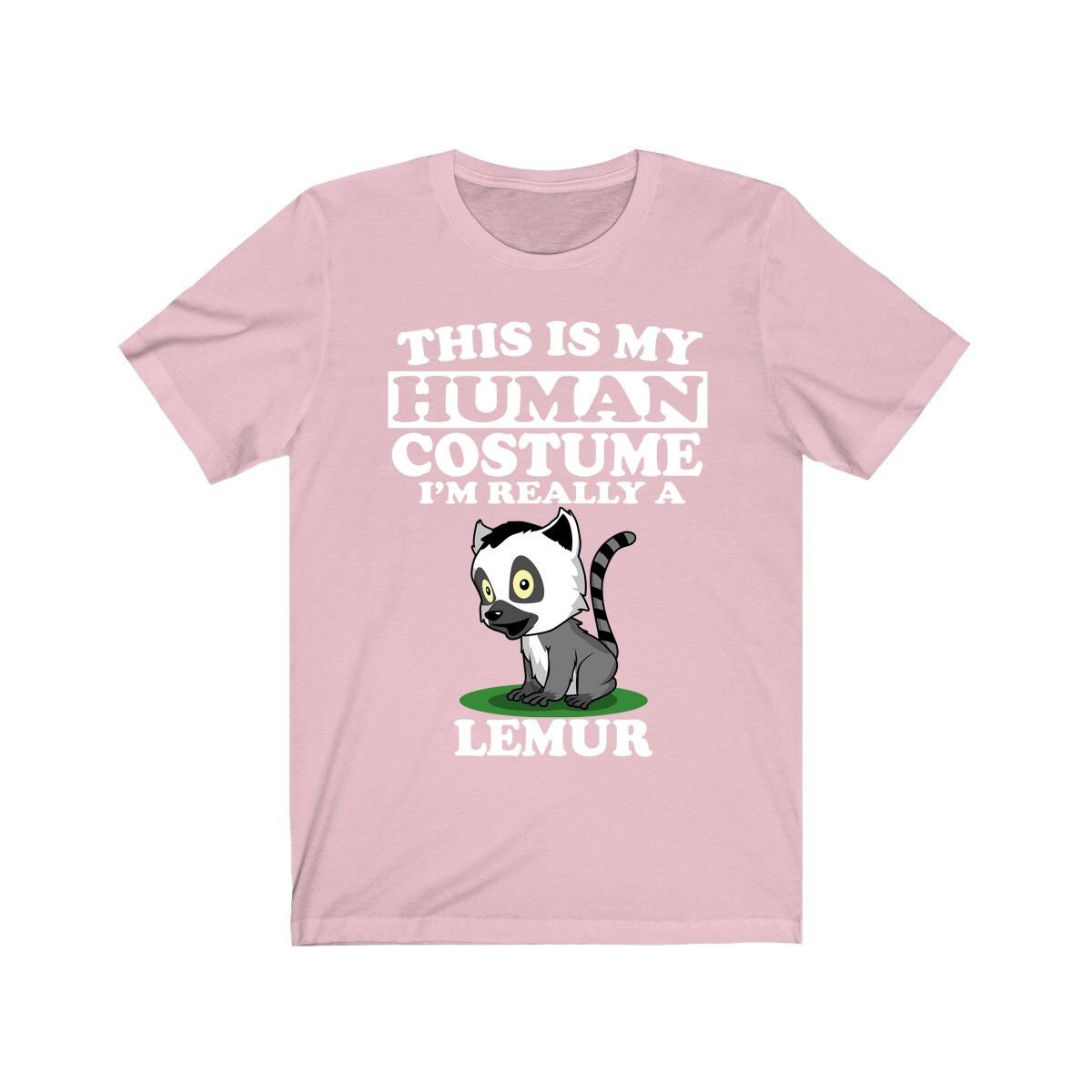 This Is My Human Costume I'm Really A Lemur Shirt, Lemur Lover Shirt, Lemur Shirt, Lemur Funny Gift, Animal Adult Kids Shirt Image 4