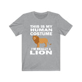 This Is My Human Costume I'm Really A Lion Shirt, Lion Lover Shirt, Lion Shirt, Lion Funny Gift, Animal Adult Kids Shirt Image 3