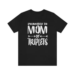 Promoted to mom of triplets peas in a pod pregnancy announcement tee