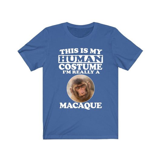 This Is My Human Costume I'm Really A Macaque Shirt - macaque print design