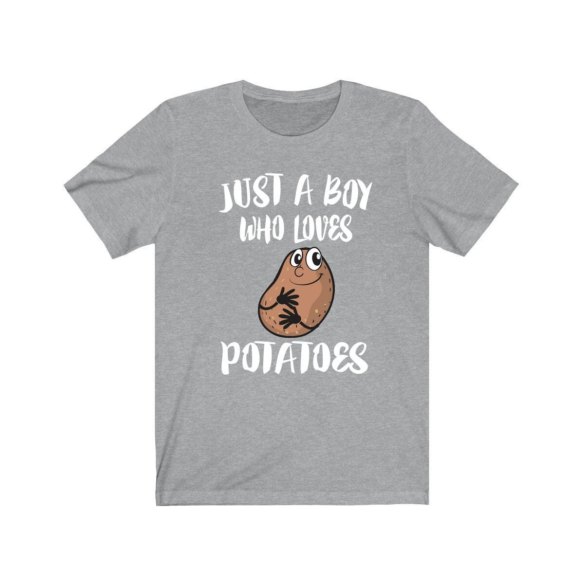 Just A Boy Who Loves Potatoes Shirt, Potato Lover Shirt, Vegetable Shirt, Vegan Lover Gift, Animal Adult Kids Shirt Image 3