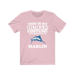 This Is My Human Costume I'm Really A Marlin Fish Shirt - marlin print design