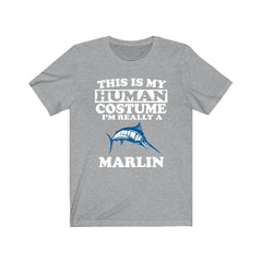 This Is My Human Costume I'm Really A Marlin Fish Shirt - marlin print design