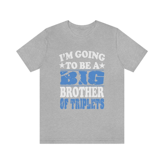 I am going to be a big brother of triplets sibling announcement tee