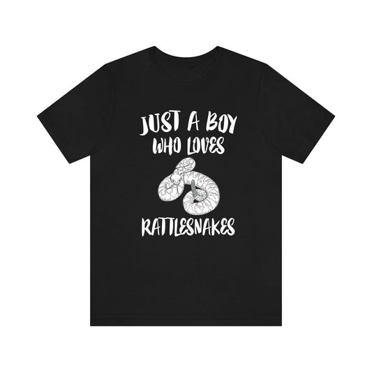 Just a boy who loves rattlesnakes North American pit viper snake tee