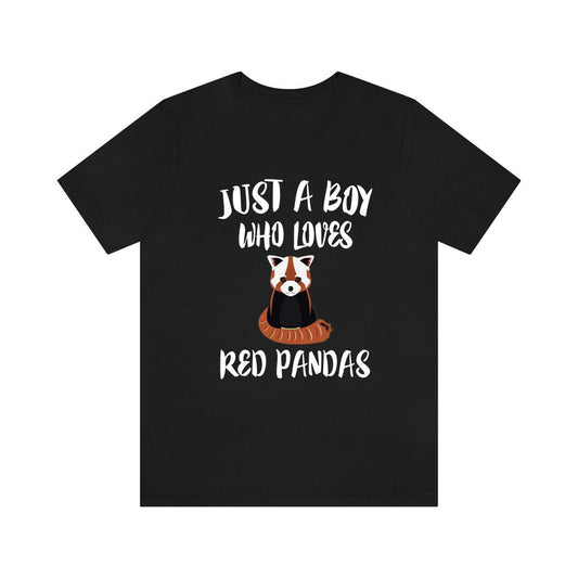 Just a boy who loves red pandas Himalayan bamboo forest animal tee