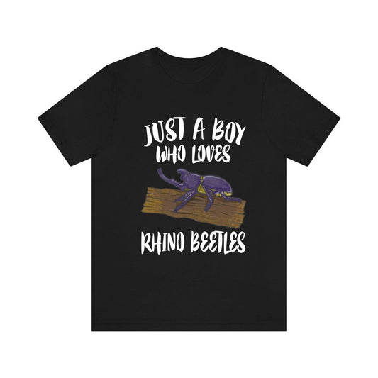 Just A Boy Who Loves Rhino Beetles Shirt - rhino beetle print design