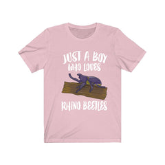 Just A Boy Who Loves Rhino Beetles Shirt - rhino beetle print design