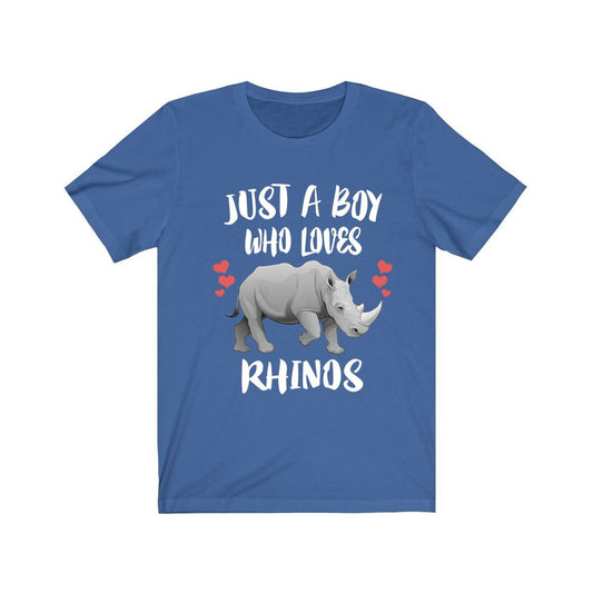 Just A Boy Who Loves Rhinos Animal Shirt - rhino print design