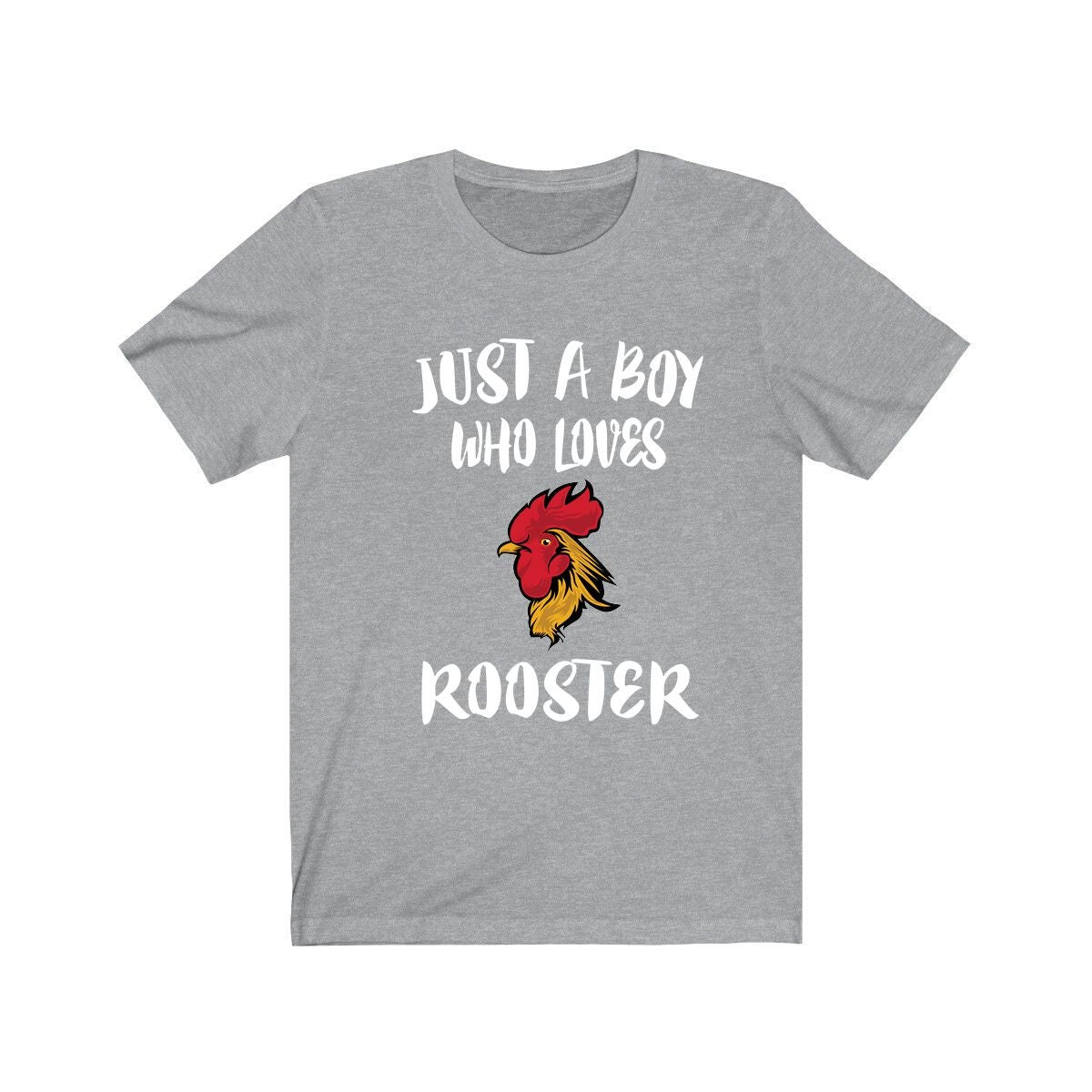 Just A Boy Who Loves Roosters Chicken Shirt, Rooster Lover Shirt, Rooster Shirt, Rooster Lover Gift, Animal Shirt Image 1